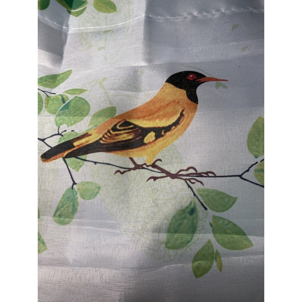 Hello Spring Garden Porch Flag Oriole Bird Flowers 28x40 Polyester